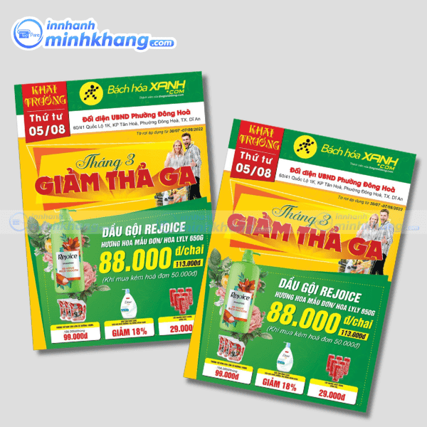 Mẫu tờ rơi siêu thị sáng tạo độc đáo
