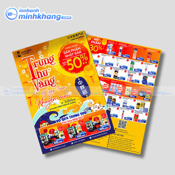 Mẫu thiết kế tờ rơi siêu thị chuyên nghiệp - Sakuko