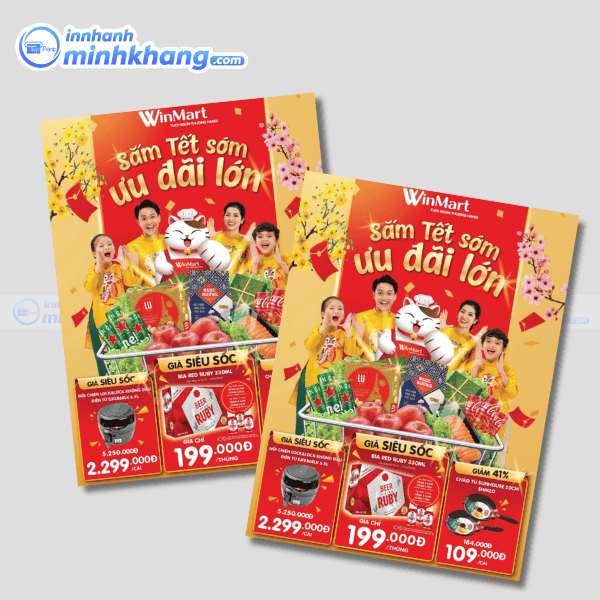Mẫu tờ rơi siêu thị chương trình ưu đãi hấp dẫn - Winmart