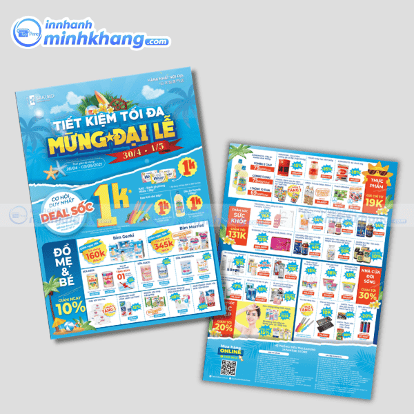 Mẫu tờ rơi siêu thị giá rẻ hiệu quả