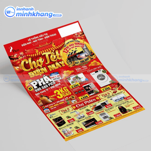 Mẫu tờ rơi siêu thị điện máy nổi bật - Pico