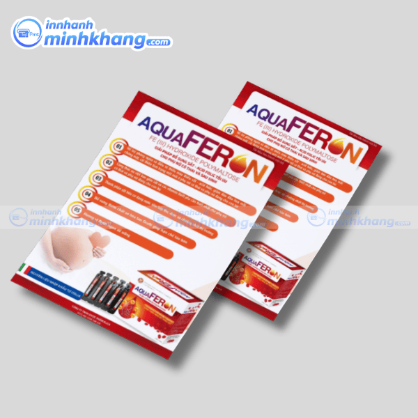 Mẫu tờ rơi thuốc tây thông tin an toàn sử dụng - AquaFeron