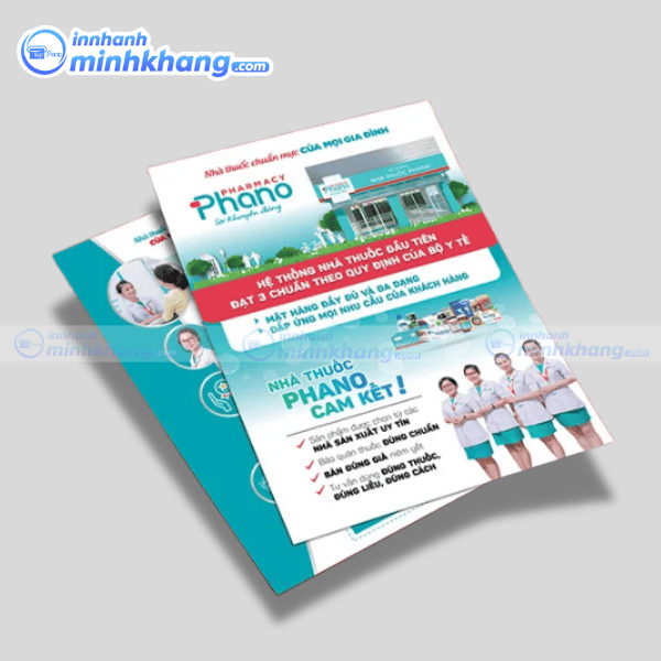 Mẫu tờ rơi thuốc tây chuẩn nhà thuốc Pharmacy Phano