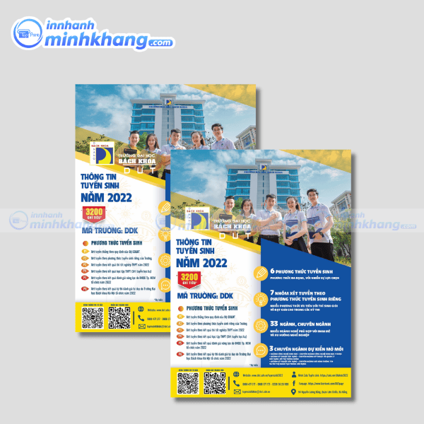 Mẫu tờ rơi tuyển sinh trường đại học Bách Khoa hiện đại