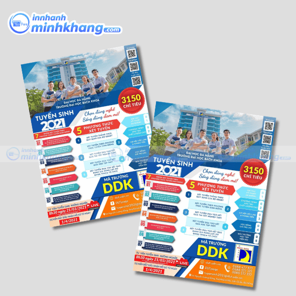 Mẫu thiết kế tờ rơi tuyển sinh đại học đẹp