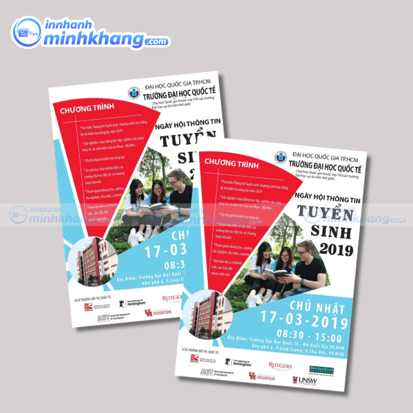 Mẫu tờ rơi tuyển sinh đại học đẹp - đại học quốc gia tp.hcm