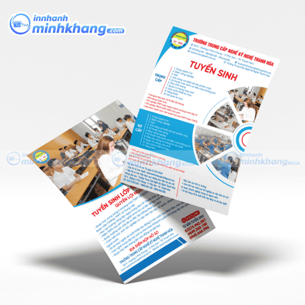 Mẫu tờ rơi tuyển sinh trung tâm đào tạo uy tín