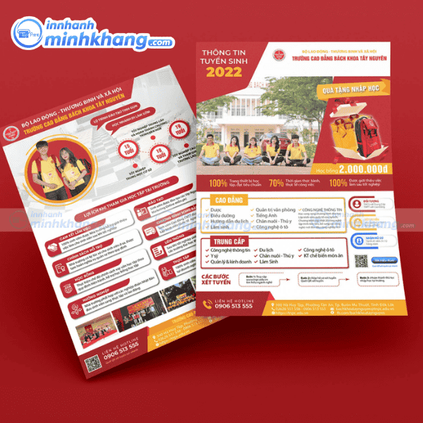 Mẫu tờ rơi tuyển sinh cao đẳng chuyên nghiệp