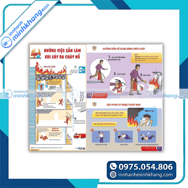 Mẫu tờ rơi pccc chung cư nhà cao tầng chuyên nghiệp