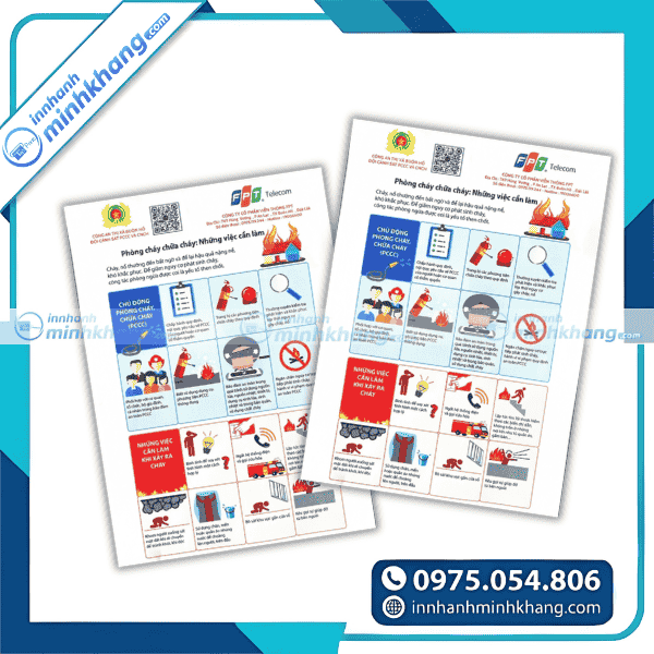 Mẫu tờ rơi tuyên truyền pccc trường học dễ hiểu cho học sinh