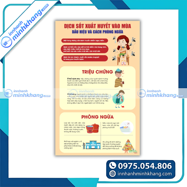 Mẫu in tờ rơi y tế phòng chống sốt xuất huyết phòng khám bệnh viện hcm