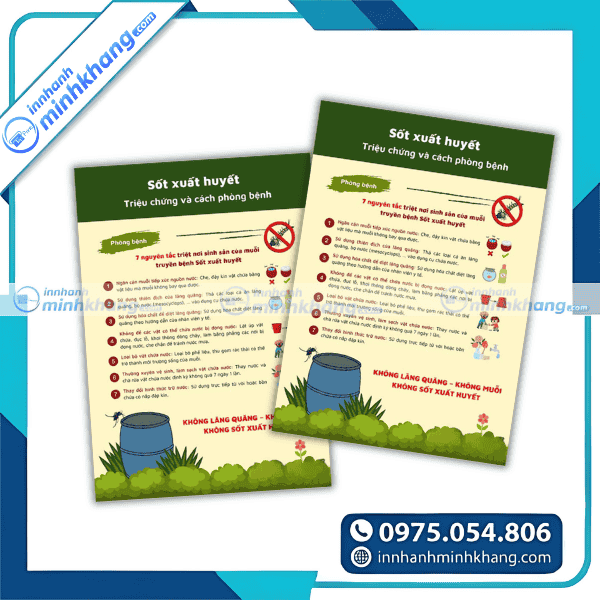 Mẫu tờ rơi phòng chống sốt xuất huyết nhà trọ khu công nhân