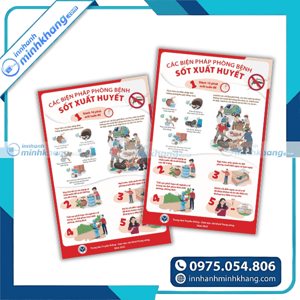 Mẫu tờ rơi hướng dẫn chăm sóc bệnh nhân sốt xuất huyết tại nhà