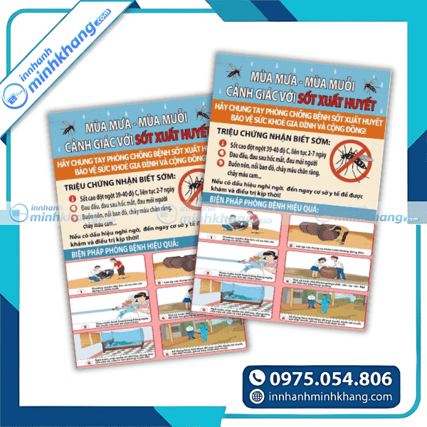 Mẫu tờ rơi diệt lăng quăng diệt muỗi phòng sốt xuất huyết mùa mưa
