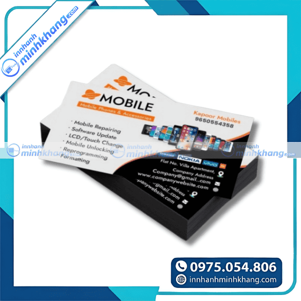 Mẫu card visit cửa hàng điện thoại đơn giản tinh tế