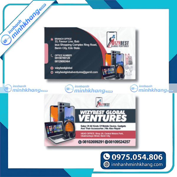 Mẫu card visit điện thoại đẹp chuẩn SEO cho doanh nghiệp