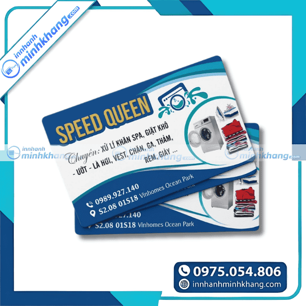 Mẫu card visit giặt là thiết kế độc đáo