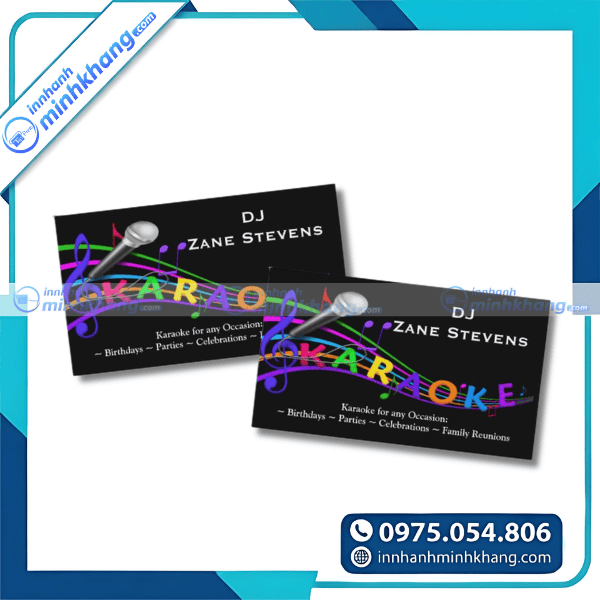 Mẫu name card karaoke sáng tạo độc lạ