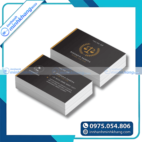 Mẫu danh thiếp luật sư phong cách châu Âu