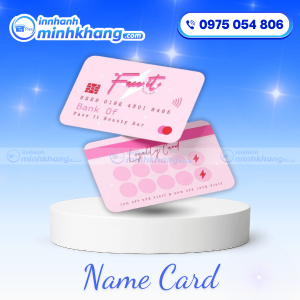 Card Visit Màu Hồng