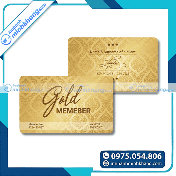Mẫu card visit màu vàng gold sang trọng cho thương hiệu cá nhân