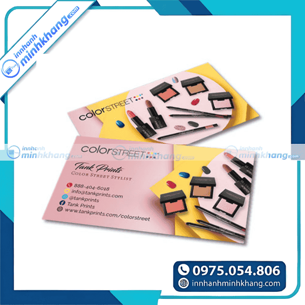 Mẫu thiết kế card visit mỹ phẩm chuyên nghiệp cho shop làm đẹp