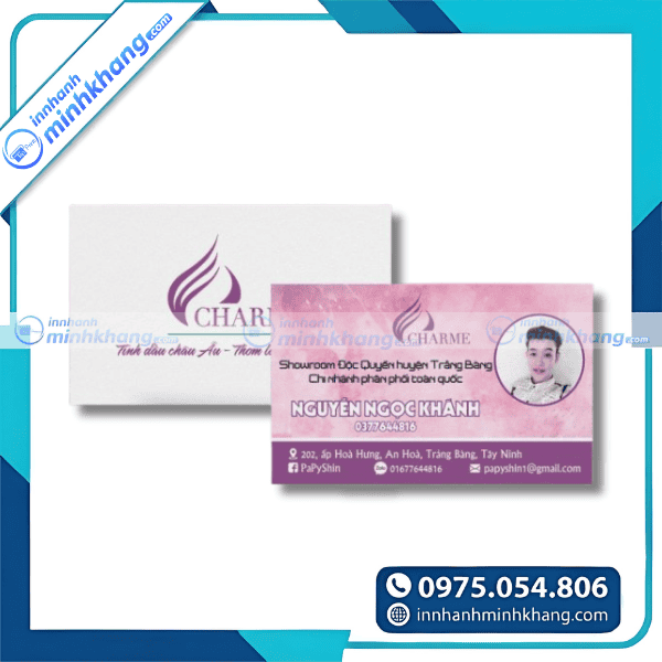 Mẫu card visit nước hoa chuyên nghiệp ấn tượng