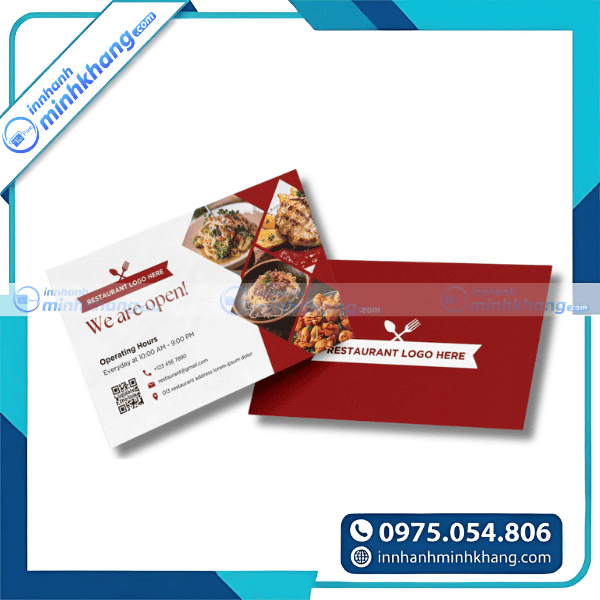 Mẫu thiết kế card visit quán nhậu phong cách vintage