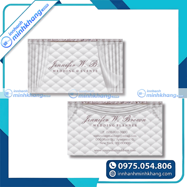 Mẫu thiết kế card visit rèm cửa sáng tạo độc đáo