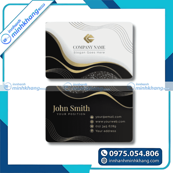 Mẫu mẫu card visit cao cấp thiết kế tối giản