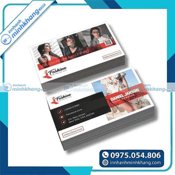 Mẫu card visit shop thời trang online chuyên nghiệp