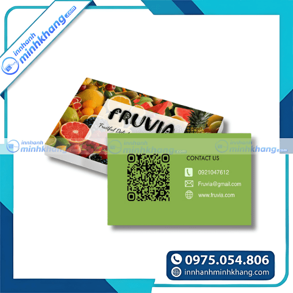 Mẫu card visit trái cây độc đáo thu hút khách hàng