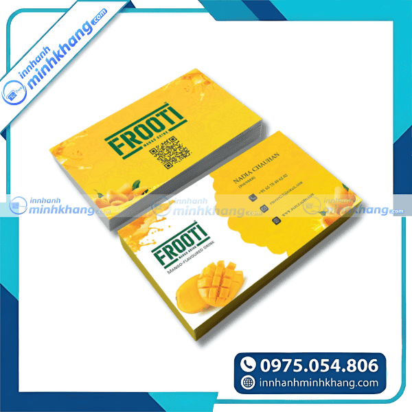 Mẫu card visit trái cây cao cấp thiết kế riêng