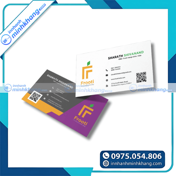 Mẫu card visit trái cây kinh doanh chuyên nghiệp