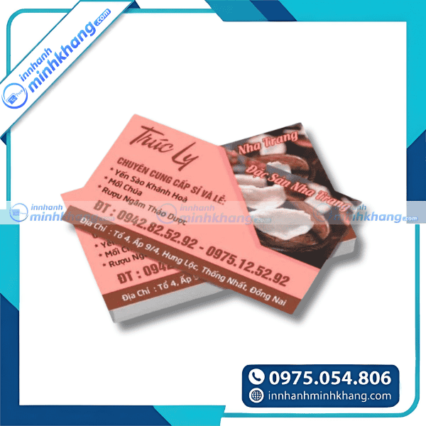 Mẫu card visit yến sào phong cách truyền thống