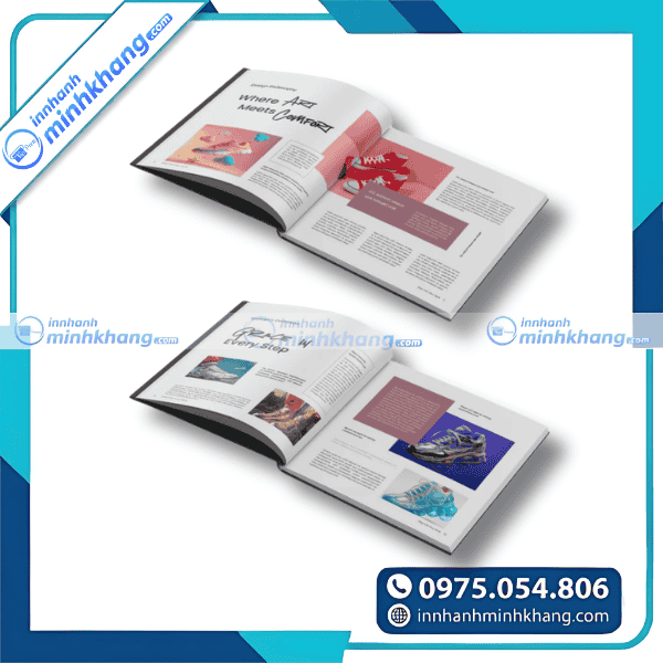 Mẫu in catalogue giày chất lượng cao giá rẻ 