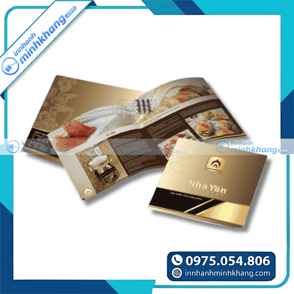 Mẫu catalogue luxury ép kim logo tạo điểm nhấn cao cấp