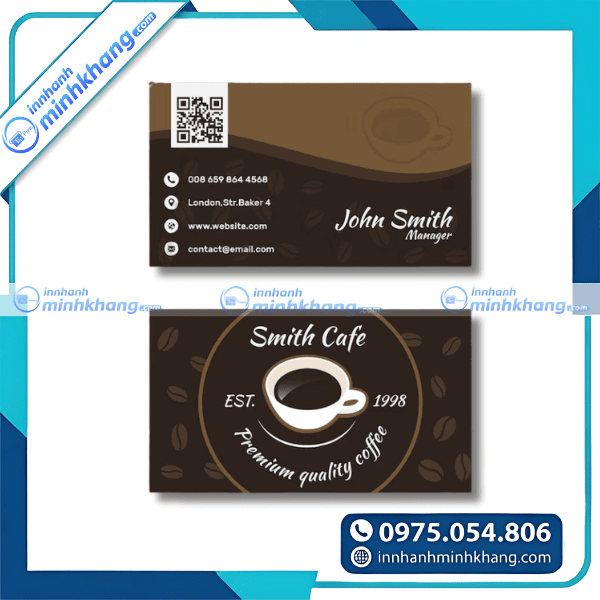 Mẫu name card cafe handmade độc lạ và ấn tượng
