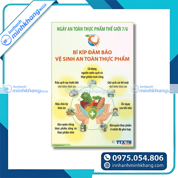 Mẫu tờ rơi an toàn thực phẩm giá rẻ chất lượng cao