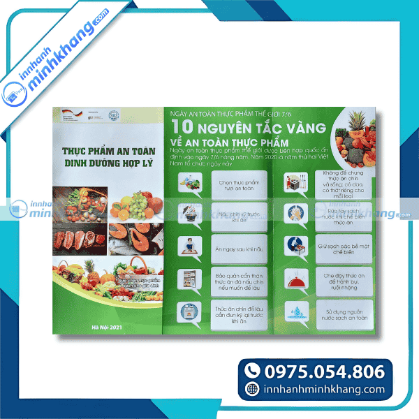 Mẫu tờ rơi tuyên truyền an toàn thực phẩm cho nhà hàng quán ăn