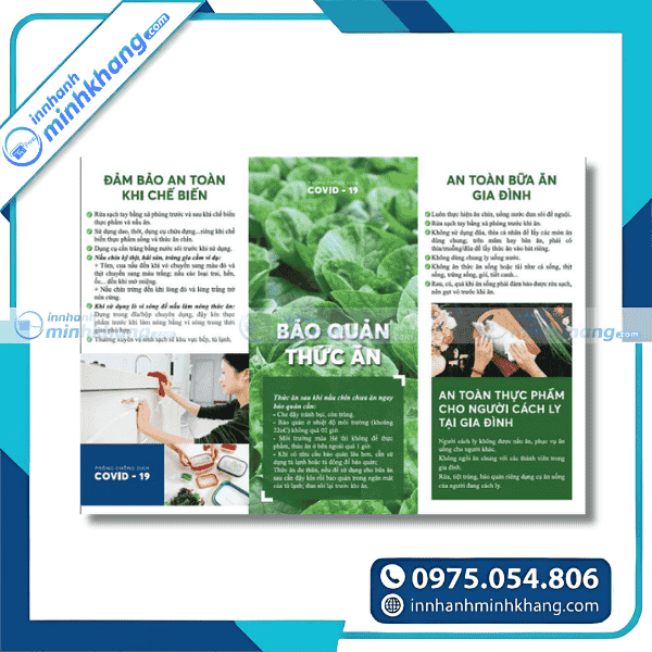 Mẫu tờ rơi hướng dẫn bảo quản thực phẩm an toàn tại nhà