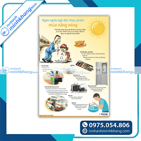 Mẫu tờ rơi tuyên truyền phòng chống ngộ độc thực phẩm hiệu quả