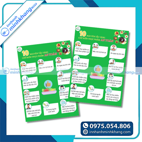 Mẫu tờ rơi kiến thức an toàn thực phẩm dễ hiểu dễ nhớ