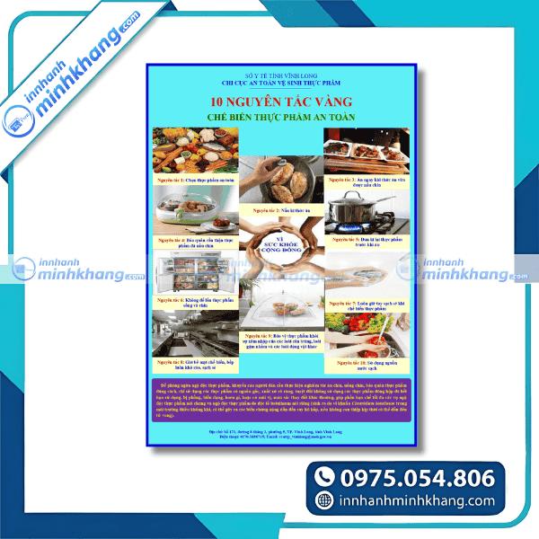 Mẫu tờ rơi an toàn thực phẩm cho khu dân cư dễ tiếp cận