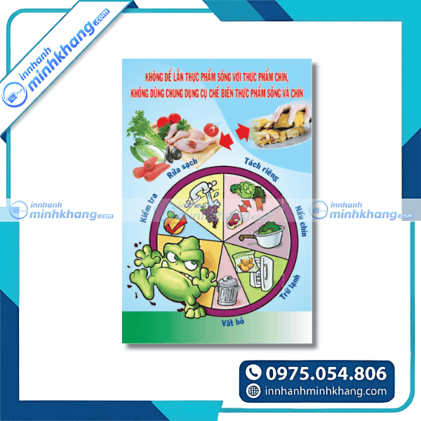 Mẫu tờ rơi thực phẩm an toàn cho gia đình và trẻ nhỏ