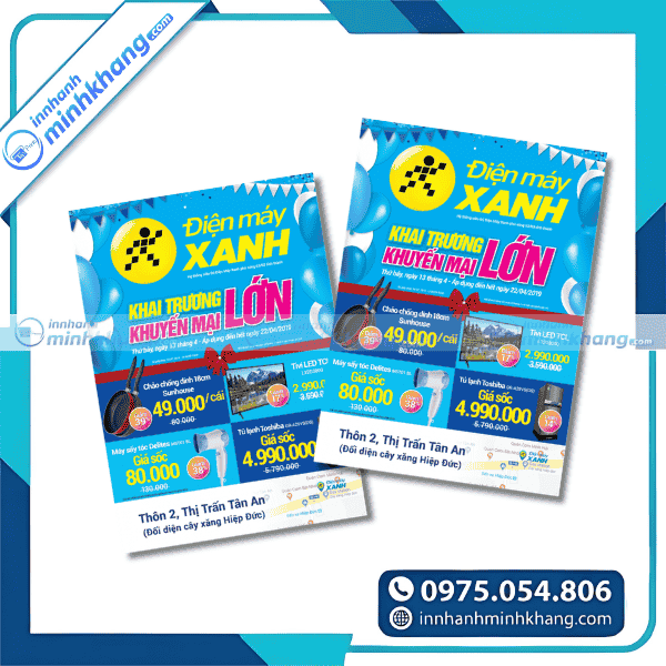 Mẫu tờ rơi điện máy thiết kế đẹp thu hút khách hàng