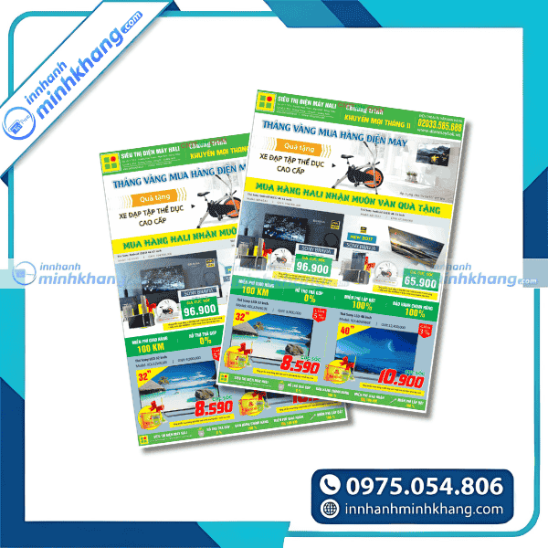 Mẫu thiết kế tờ rơi điện máy chuẩn marketing hiệu quả