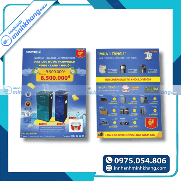 Mẫu tờ rơi điện máy giới thiệu sản phẩm gia dụng mới