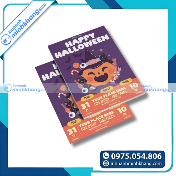 Mẫu tờ rơi halloween đẹp mắt dành cho chiến dịch marketing