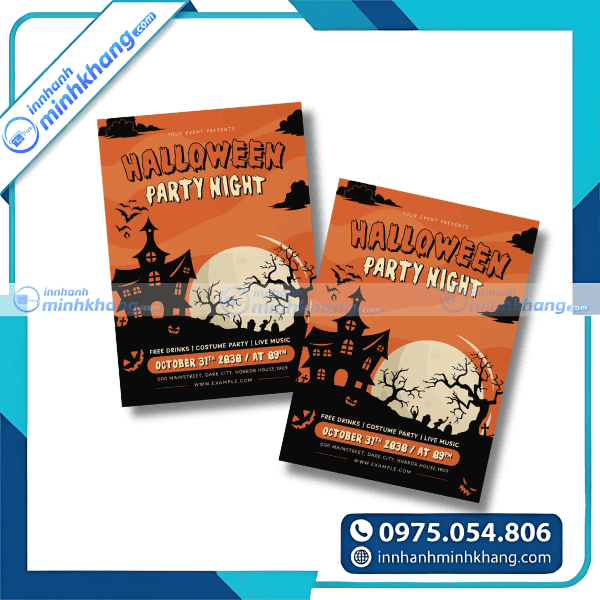 Mẫu tờ rơi halloween sáng tạo thu hút khách hàng